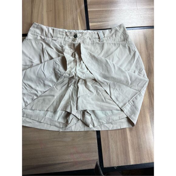 Nike Golf Tour Performance Dri-Fit Women's Tan Khaki Skirt Skort Size 14 - Picture 2 of 8